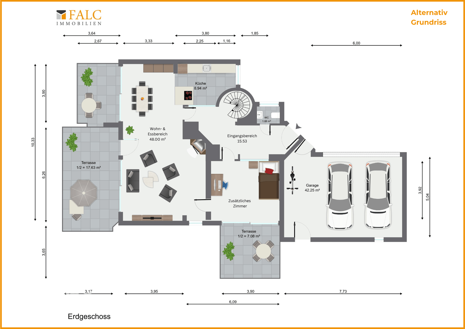Alternativ Grundriss Erdgeschoss